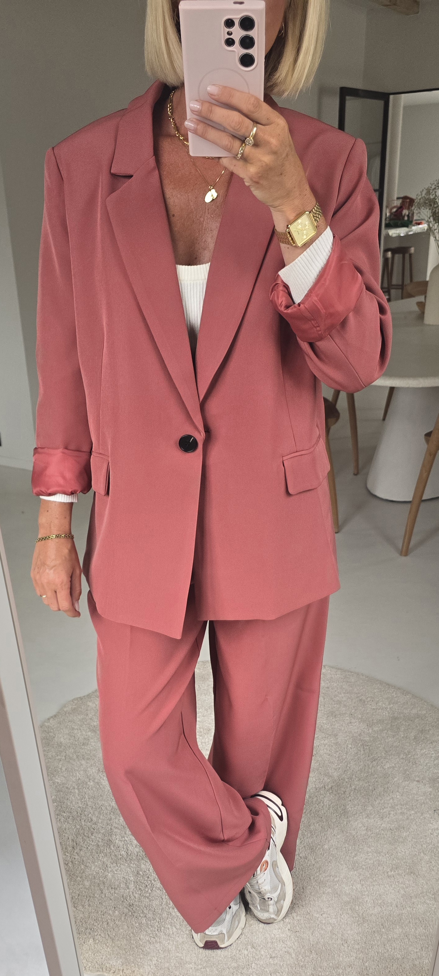 BILLIE-JEAN suit blazer old pink