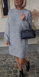 MANDINE midi knit dress melêe grey