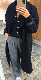 TRUDY maxi coat black
