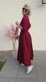 DIVINE DRAMA maxi dress burgundy