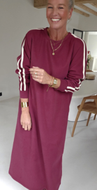 TILLY maxi sweatshirt dress burgundy