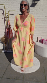 POSITANO maxi tetra dress sunny yellow