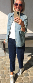 MELODI loose corduroy pants night sky blue