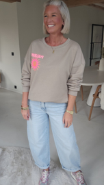 PARADISE GLOW sweatshirt taupe