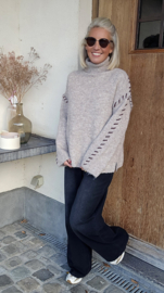 LIEZE turtleneck knit taupe