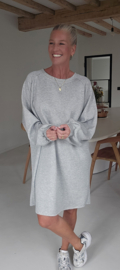 ARIEL sweatshirt dress grey