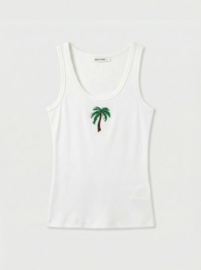 PALM VIBES ribbed top