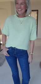 CINDY short-sleeved knit pastel mint