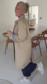 CATO maxi trench coat beige