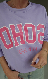SOHO cotton sweatshirt lilac