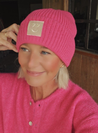SMILEY beanie fuschia