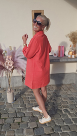 THE PERFECT JEANS 2 longsleeve dress coral