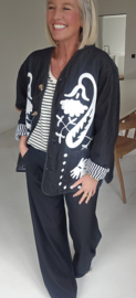 AVELIN oversized jacket washed black