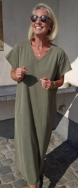 MADLINE T-shirt dress washed khaki