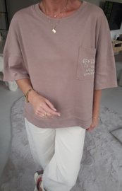 OFFLINE cotton tee taupe