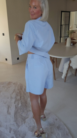 FAY tailored short blue