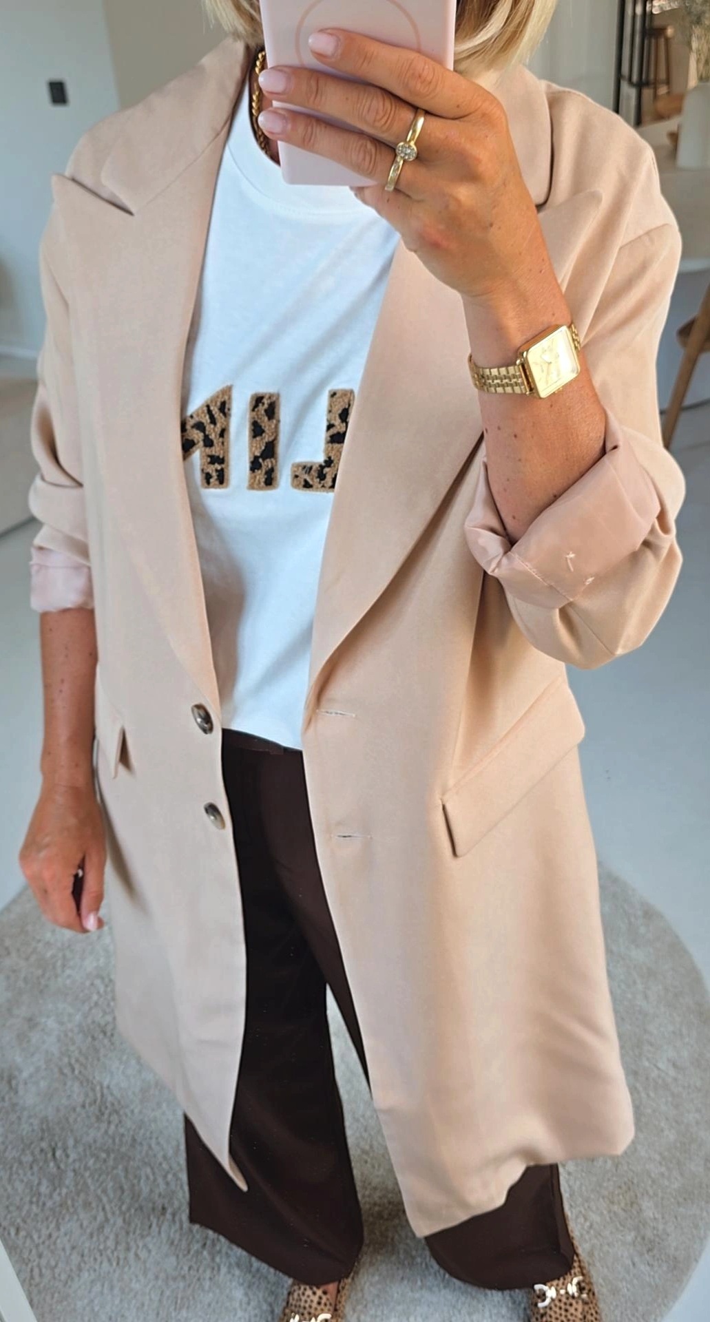KATE maxi blazer beige