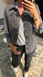 FLORI jeans shirt/jacket grey