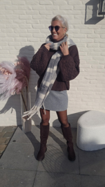 FIRESIDE MOOD chunky cable knit chocolat