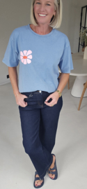 MADE FOR MORE cotton T-shirt blue