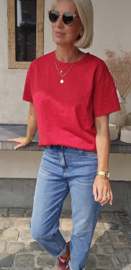 BASIC T-shirt deep red