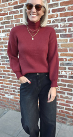 IRA winter petite soft knit burgundy