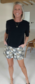DARCEY shorts black silver gold
