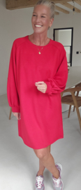 ARIEL sweatshirt dress red