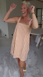 DOLLY striped sponge dress yellow