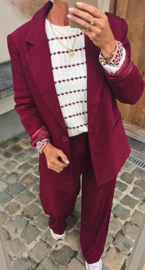 MARLY suit blazer burgundy
