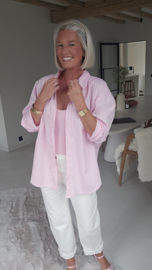 DREAM BIG striped shirt pink