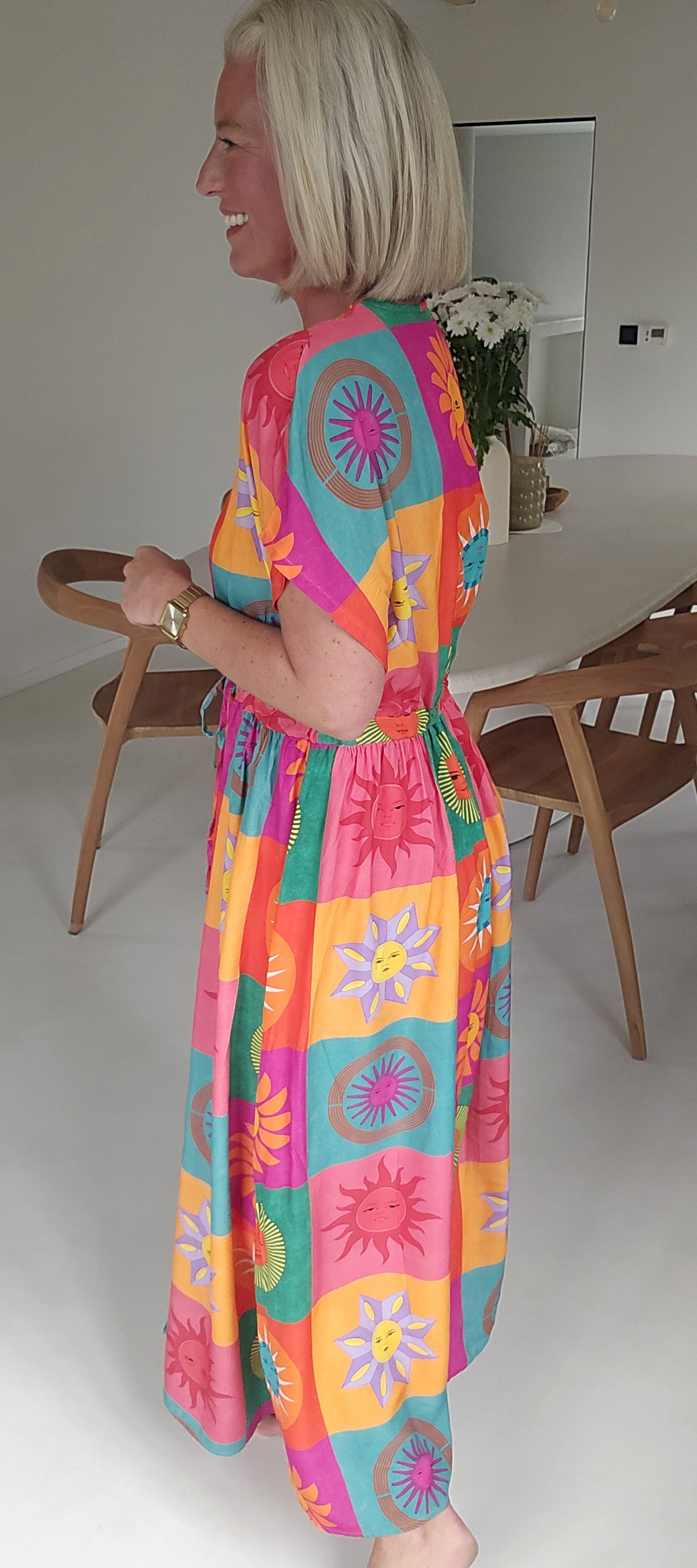 SUMMINE maxi viscose dress multi