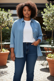 GIULIA denim shirt curve