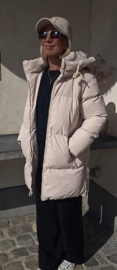 TRIX shorter winter puffer coat beige