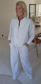 JUNA jogger sweat cardigan grey
