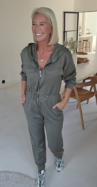 ANA sweatshirt jumpsuit khaki