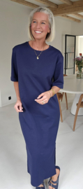 RANI cotton T-shirt dress navy