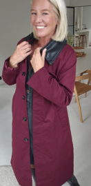 CHRISTA trench coat burgundy