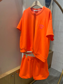 LA jogger set neon orange