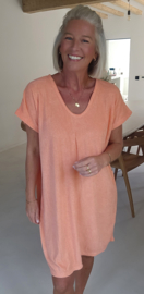 DIDI short terry dress peach