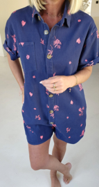 JONI jeans playsuit navy
