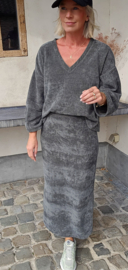MANDA velvet set khaki