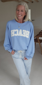 BEACH sweatshirt baby blue
