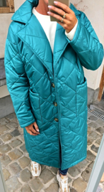 ANDA maxi jacket teal