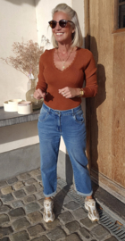 MAARTJE boyfriend jeans midi blue