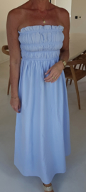 BENTHE bustier dress soft blue