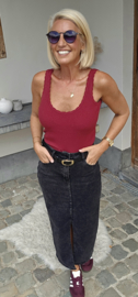 SELDA top burgundy