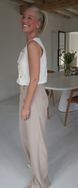 DION sleeveless cardigan ecru