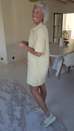 THE PERFECT JEANS dress short-sleeved butter yellow