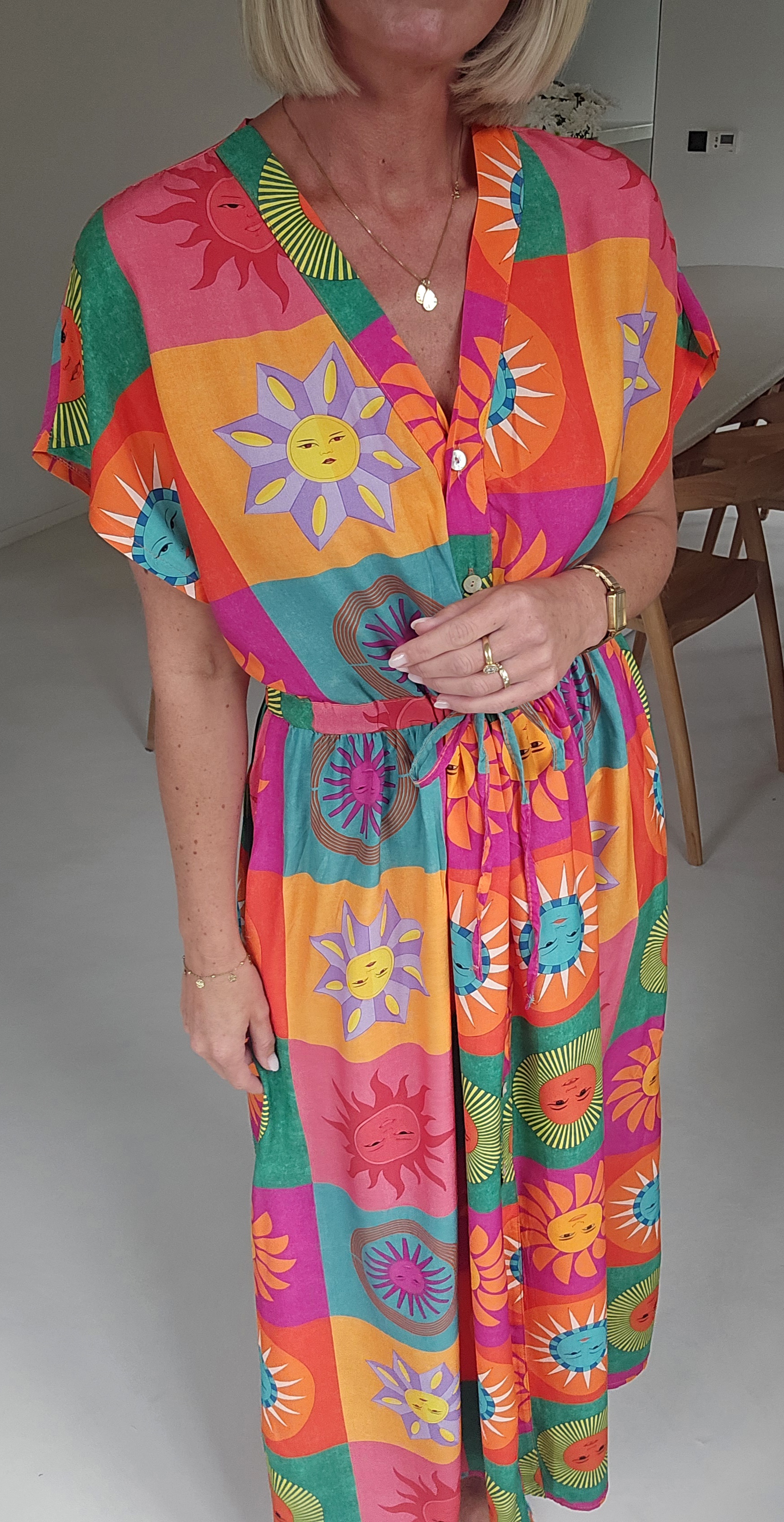 SUMMINE maxi viscose dress multi